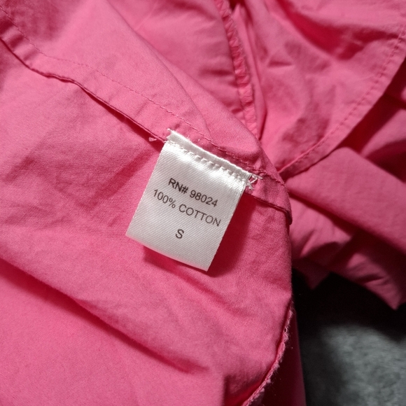 House Of Harlow 1960 Ruffled Tiered Maxi Dress Pockets Pink Small Milkmaid - Picture 8 of 9